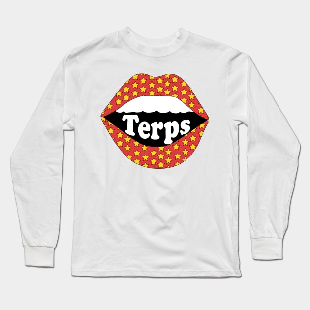 Maryland Lips Long Sleeve T-Shirt by sydneyurban